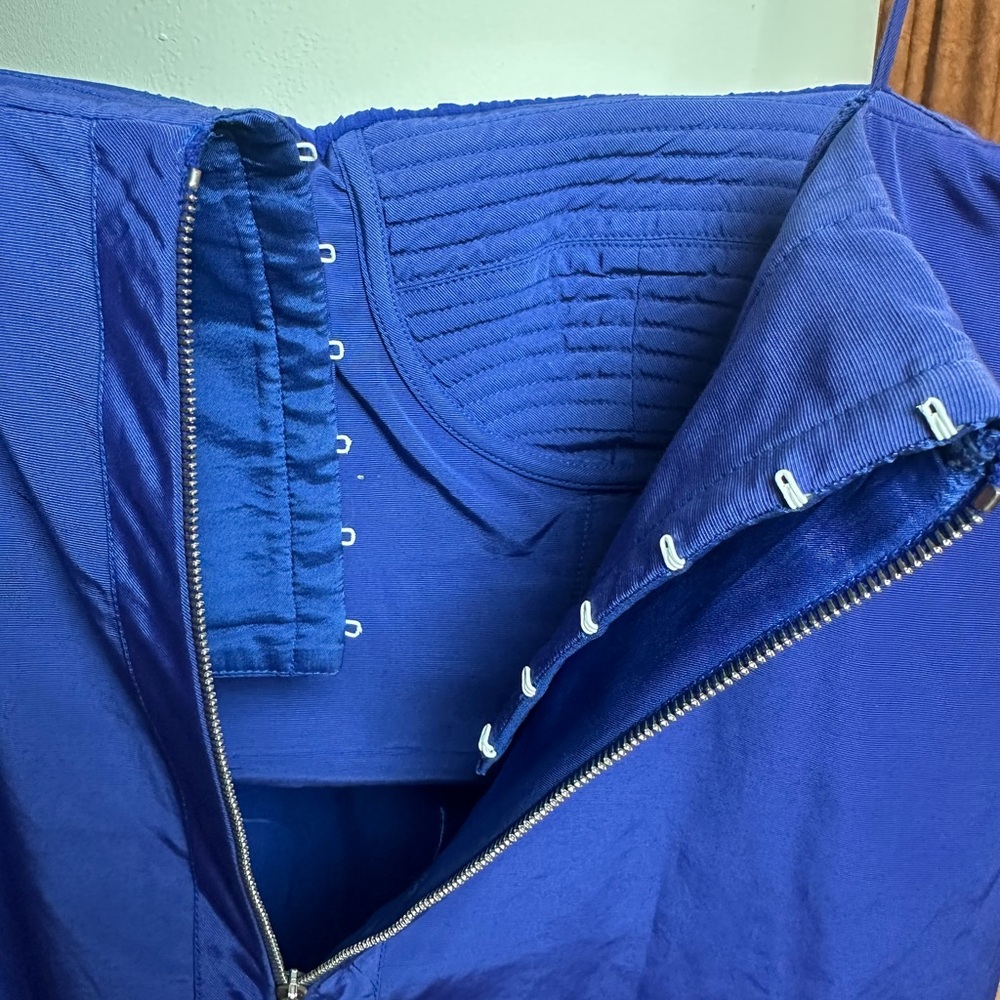 Piazza Sempione Royal Blue Pleated Dress | Italian Luxury | Elegant - Picture 5 of 14